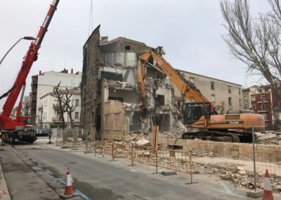 Demolition of the old teachers’ building