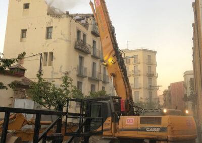Demolition of an isolated multi-family building